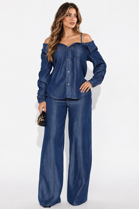 Indigo Ease Pant Set