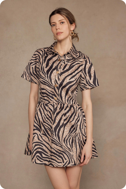 Zebra Mini Dress