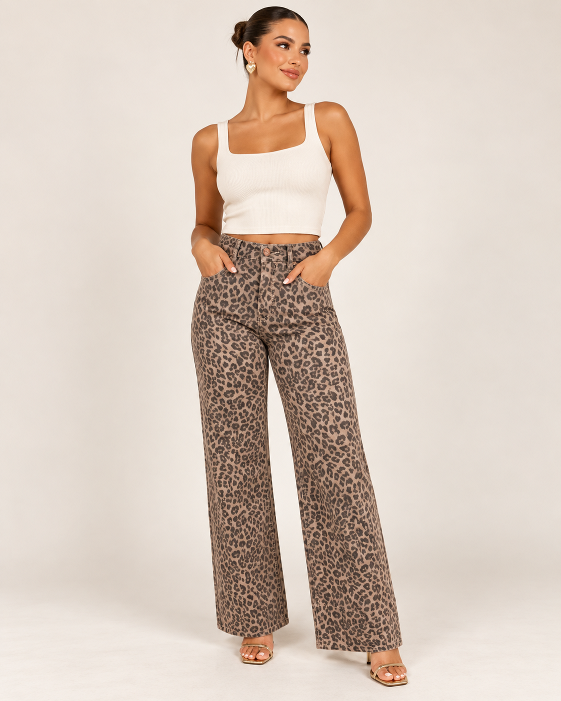 Leopard Risen Jeans