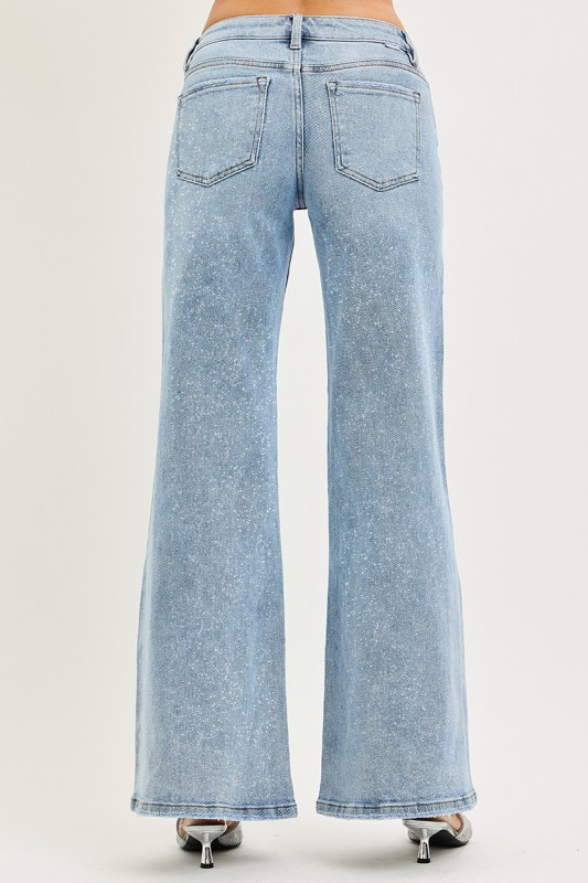 Lurex Low Rise Jeans