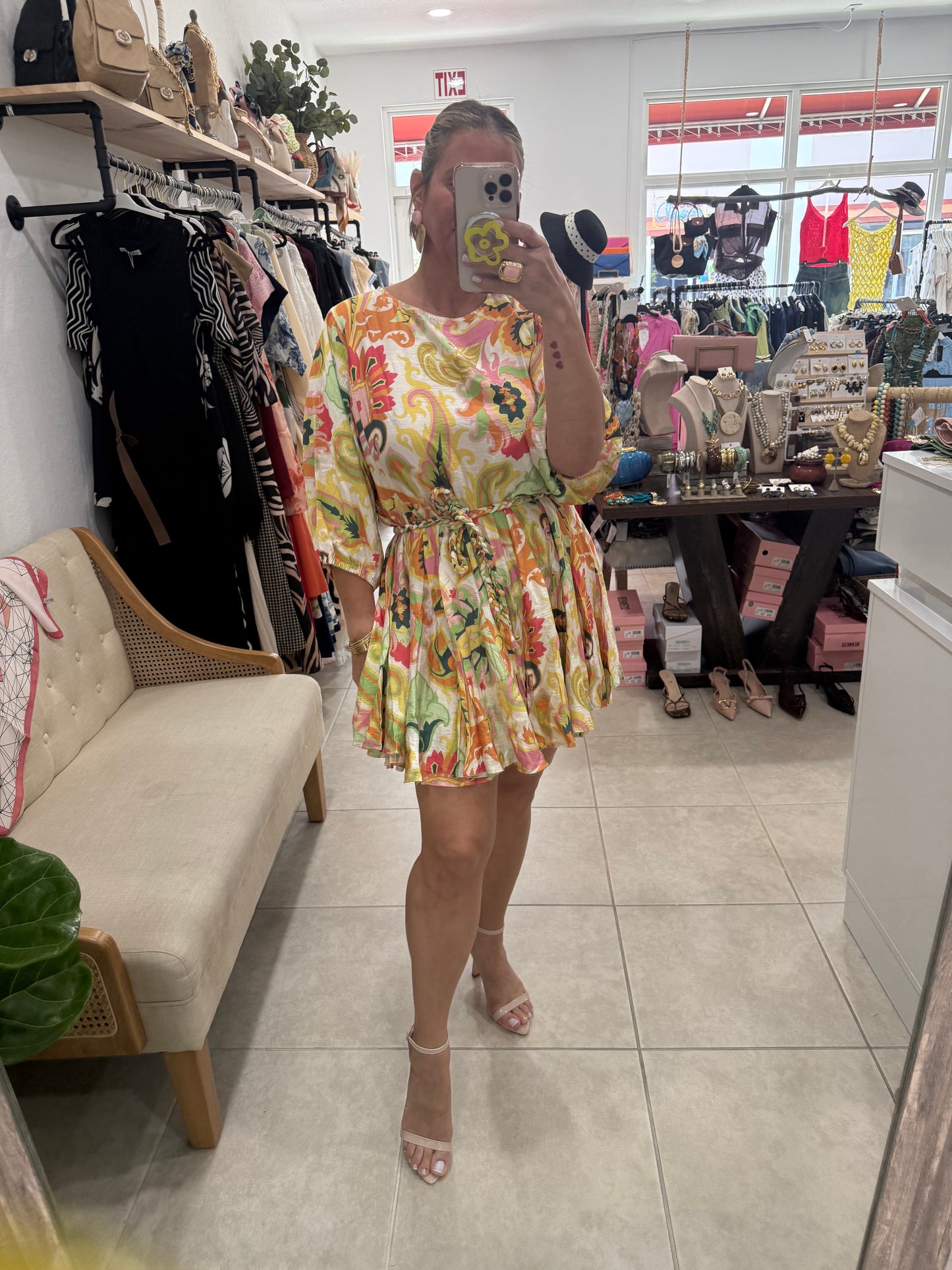 Paisley Mini Dress