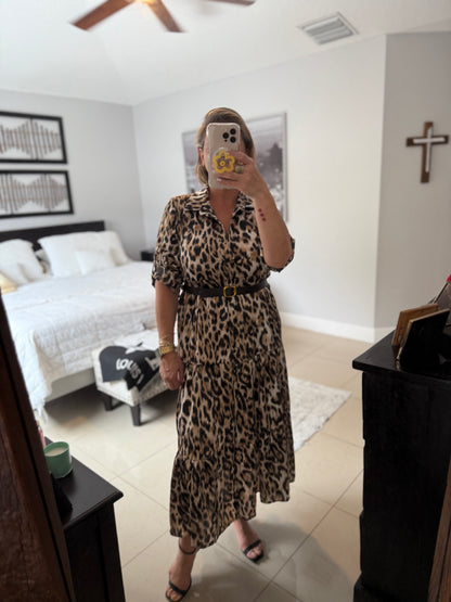 Maglia Leopard Dress