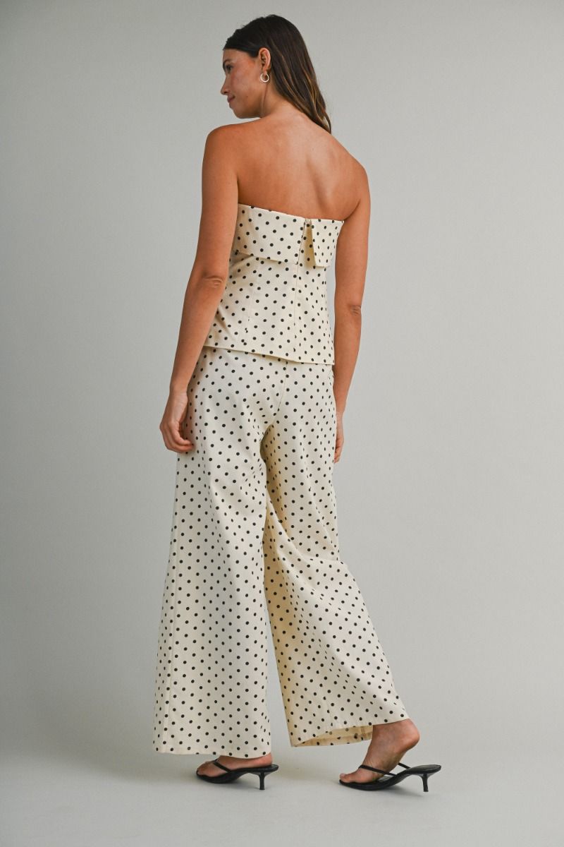 Oatmeal Polka Pant Set