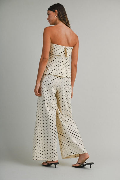 Oatmeal Polka Pant Set