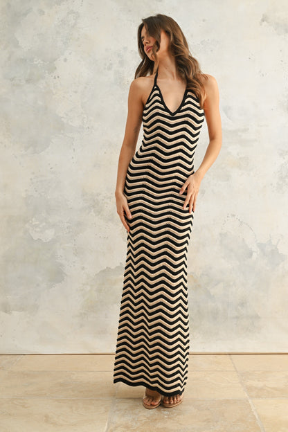 Chevron Knitted Dress
