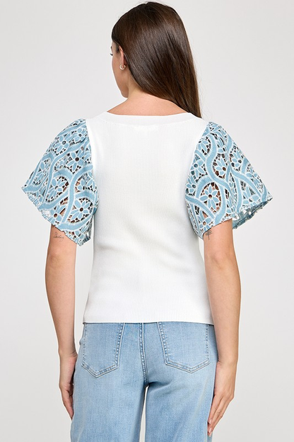 Myriam Top Sky Blue