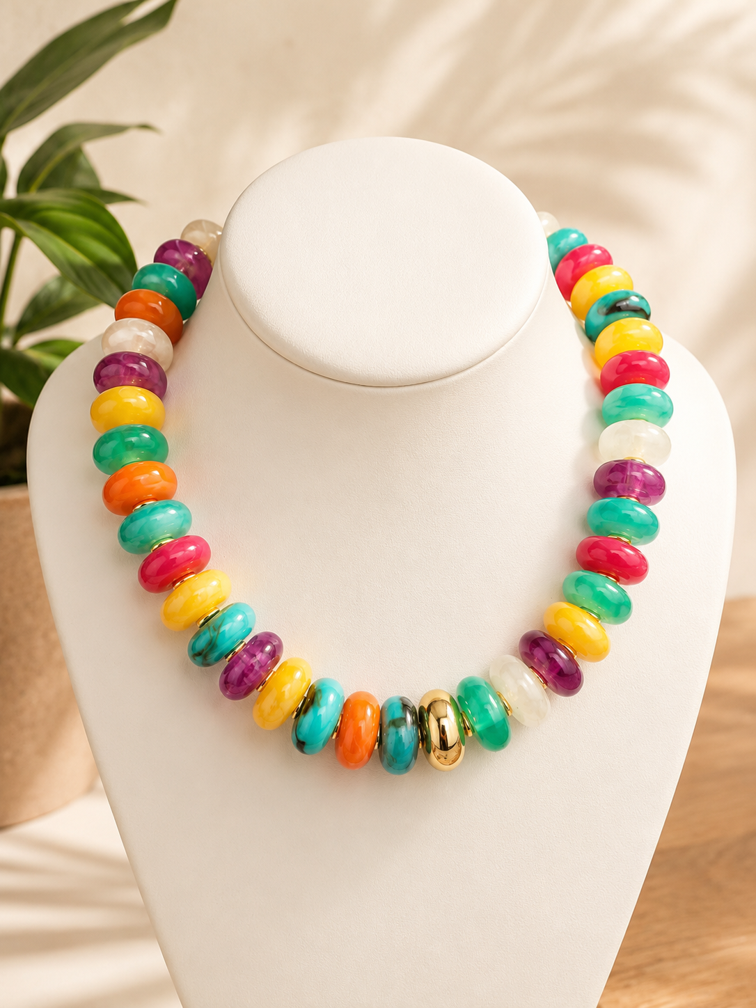 Santorini Beaded Necklace