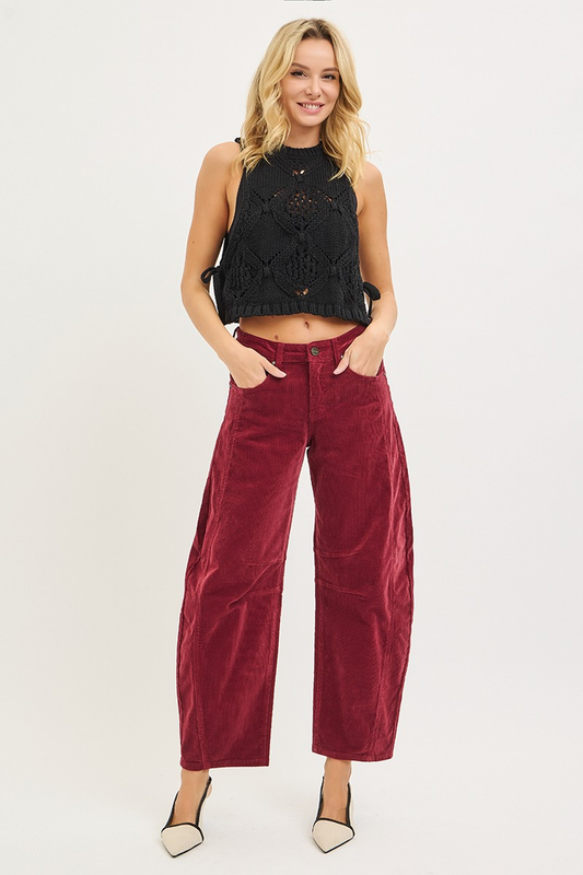 Corduroy Barrel Pants