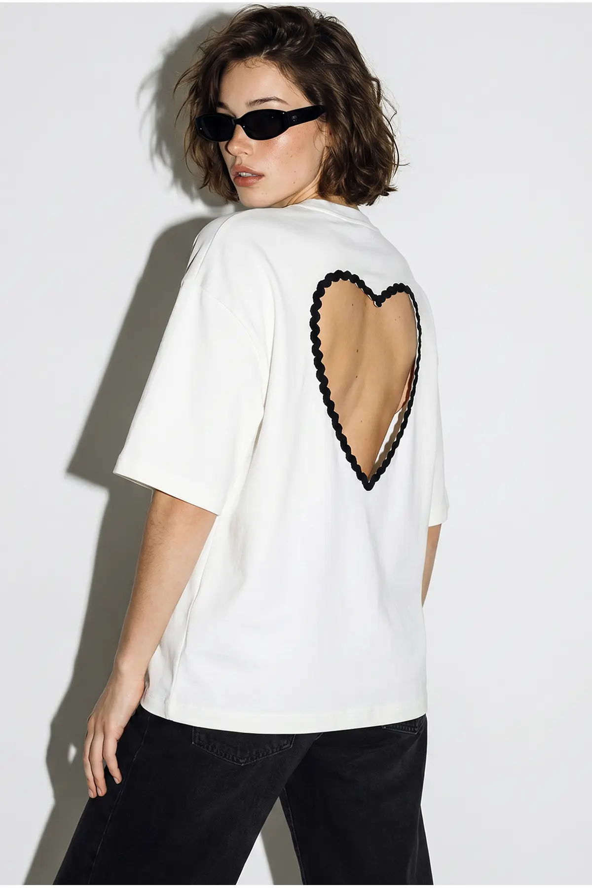 Lucci Open Heart Back T-Shirt