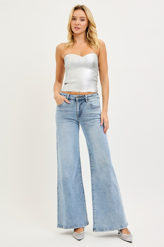 Lurex Low Rise Jeans