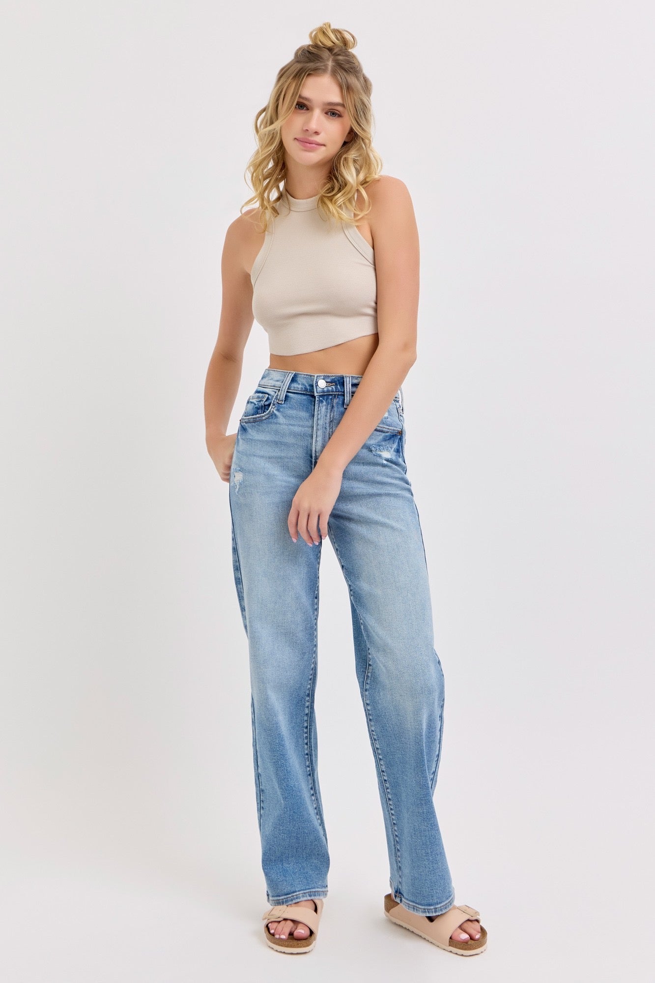 Abby High Rise Dad Jean