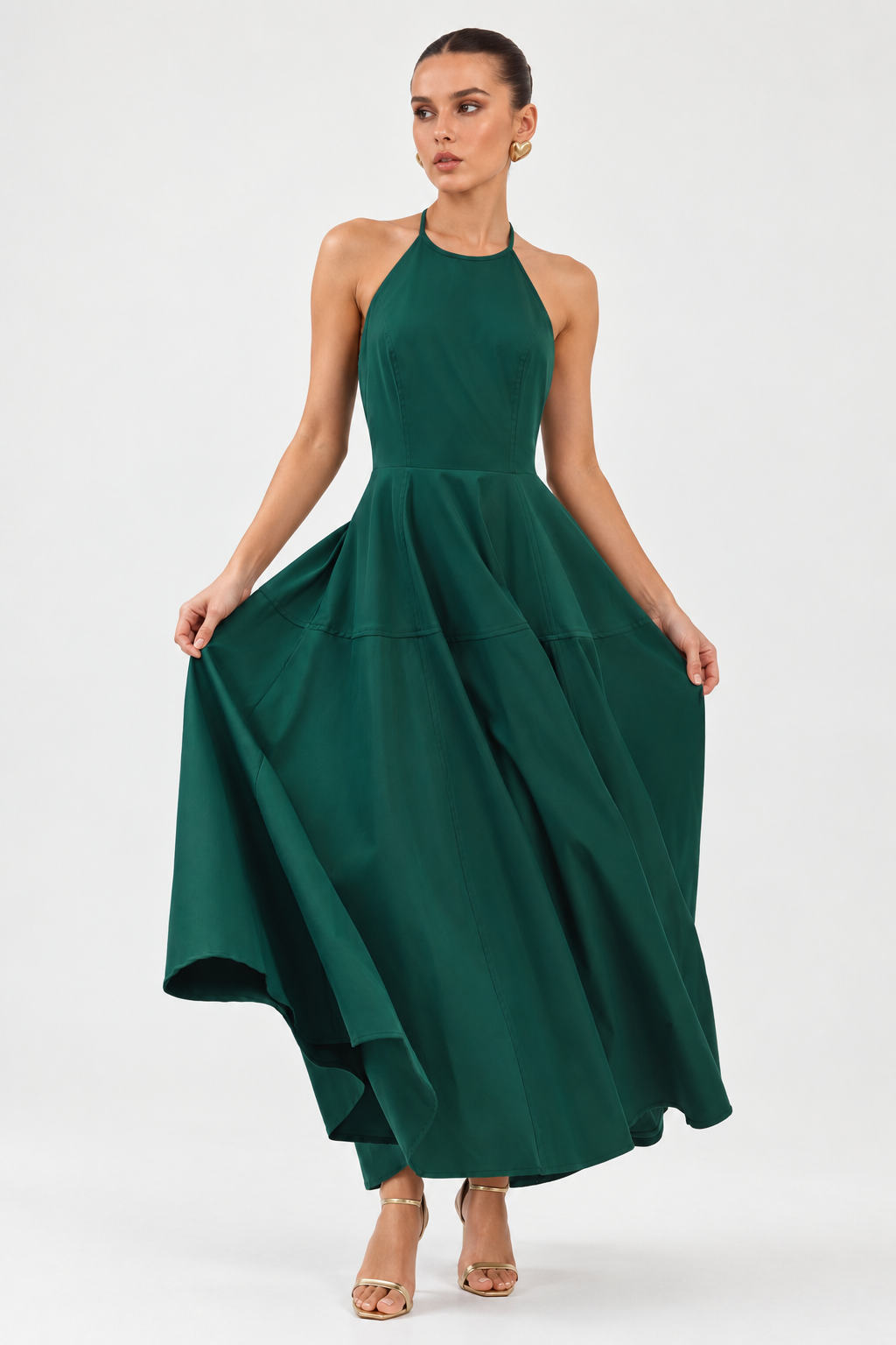 Jade Halter Maxi Dress