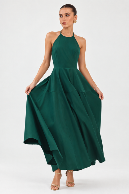 Jade Halter Maxi Dress