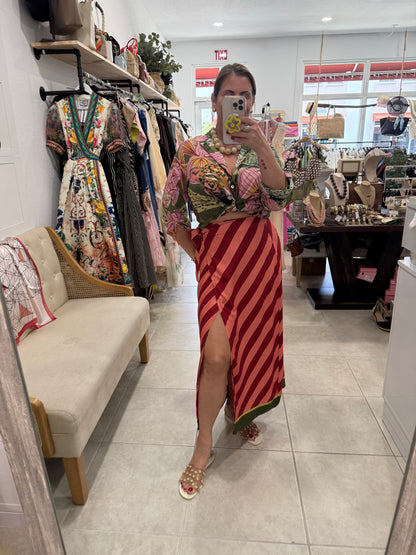 Wild Eden Maxi Skirt Set