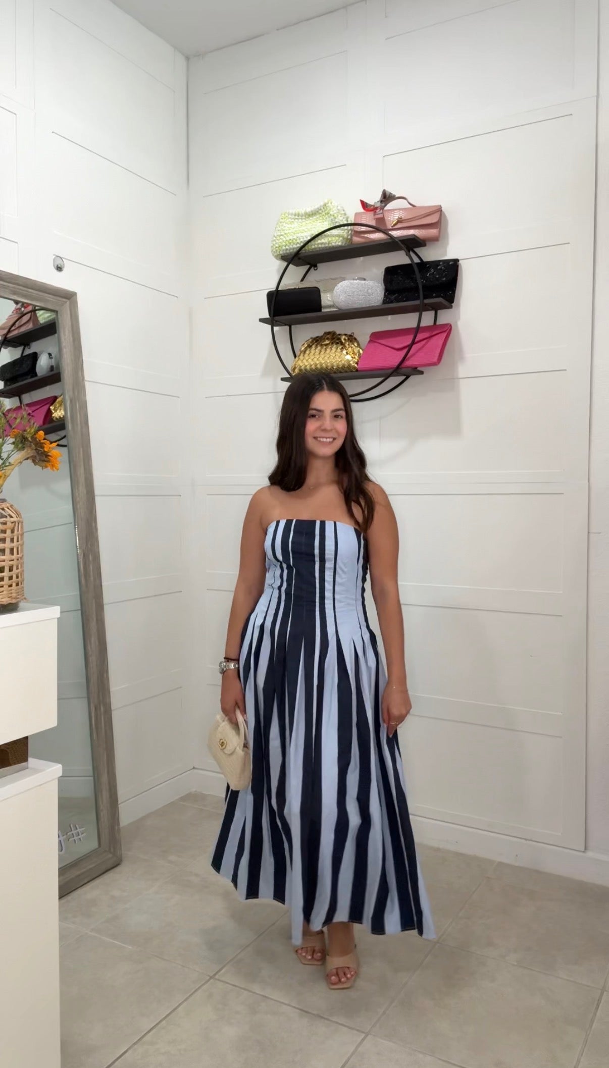 Coastal Stripe Maxi Dress