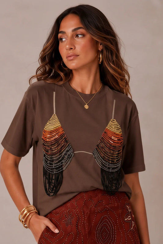 Bikini Beaded Tee