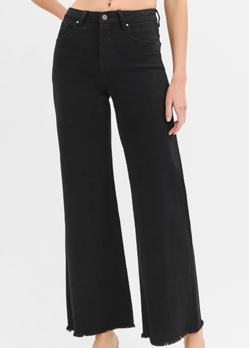 Charo Tummy-Control High-Rise Wide-Leg Jeans