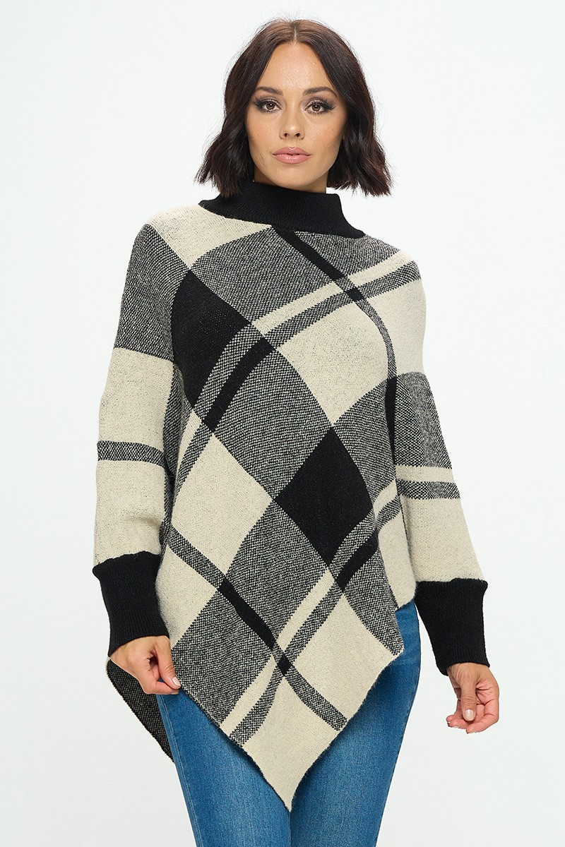 Plaid Poncho