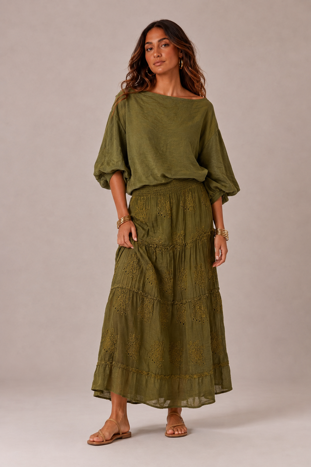 Terra Linen Skirt Set