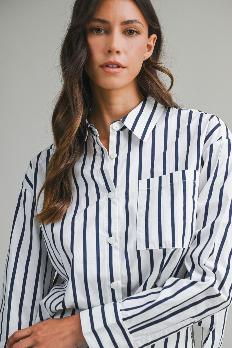 Lina Stripe Skirt Set