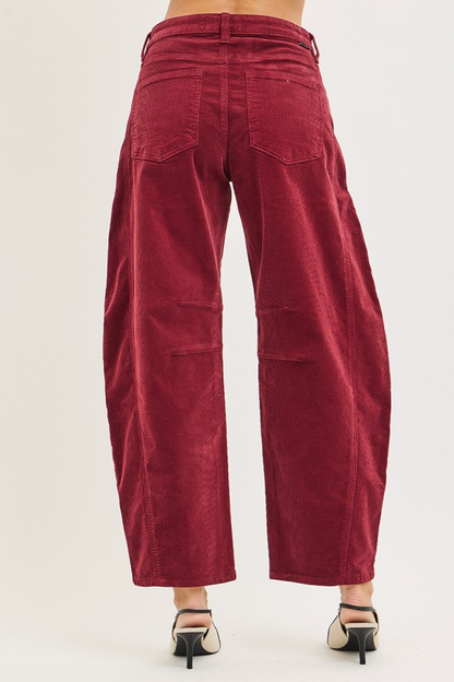 Corduroy Barrel Pants