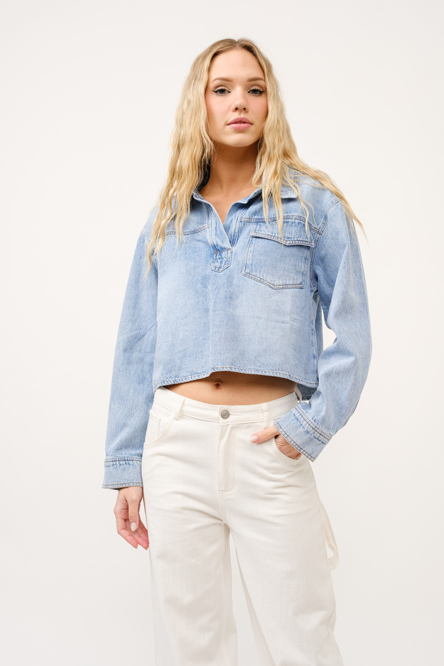 Elly Denim Top