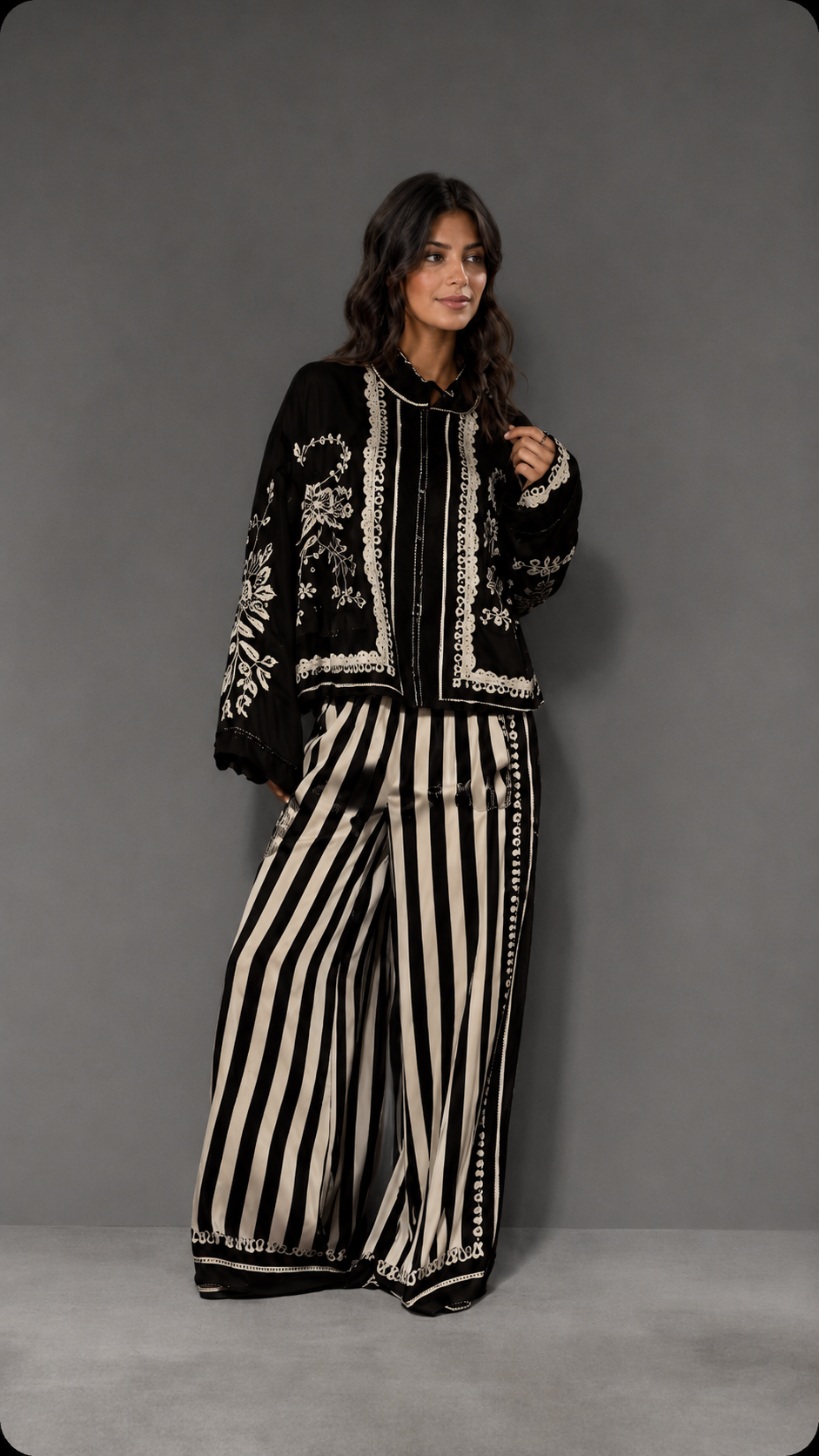 Noir Safari Pant Set