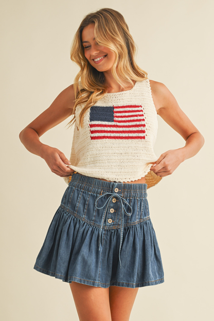 All-American Crochet Tank