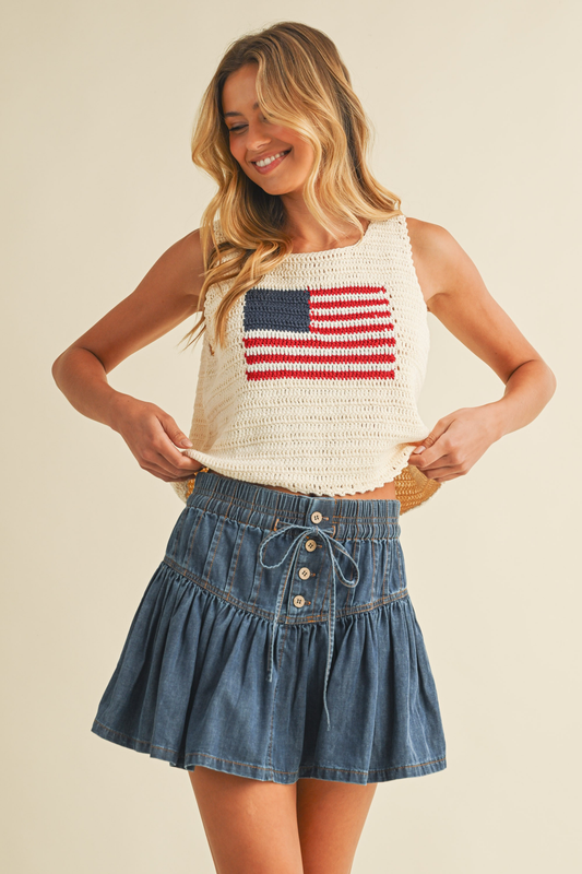 All-American Crochet Tank