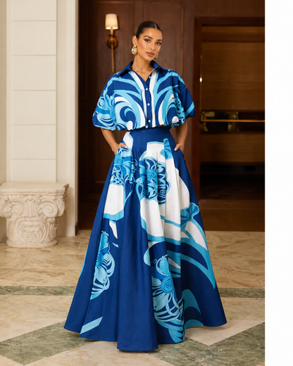 Mediterranean Skirt Set