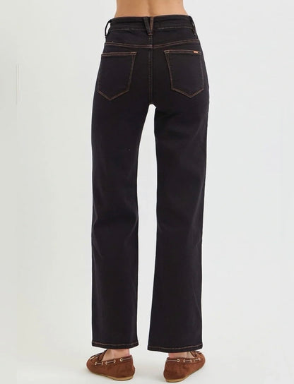 Risen Black Combo Jeans