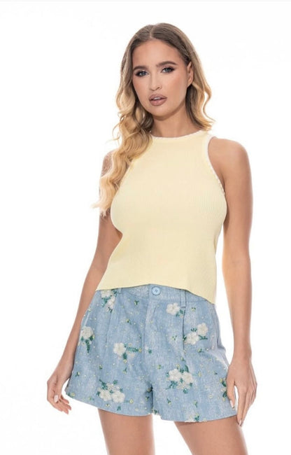 Galita Embellished Flower Shorts