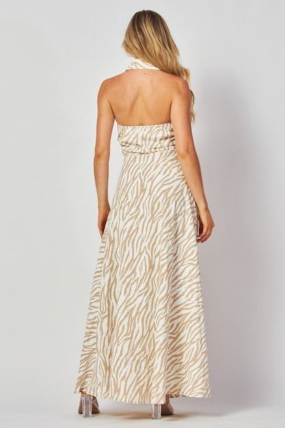 Aurelia Zebra Print Maxi