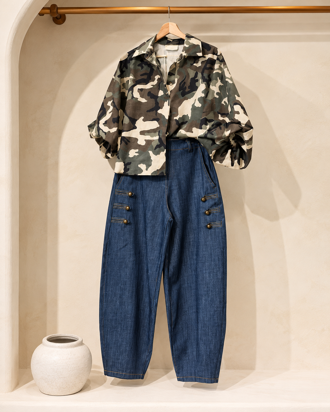 Italian Napo Barrel Jeans