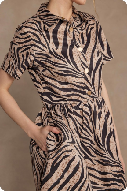 Zebra Mini Dress