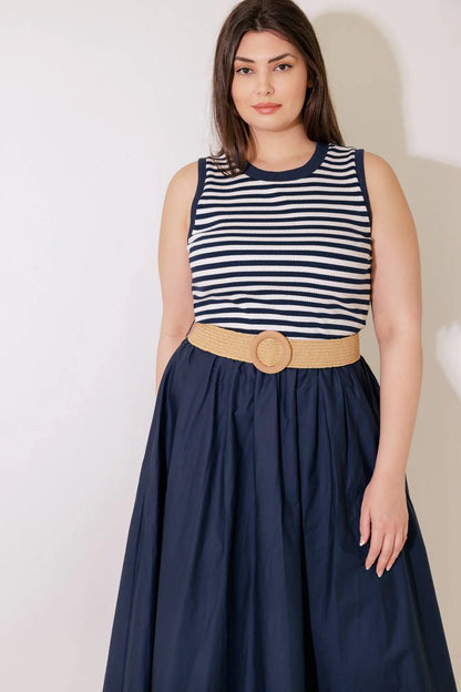 Nautical Plus Size Dress