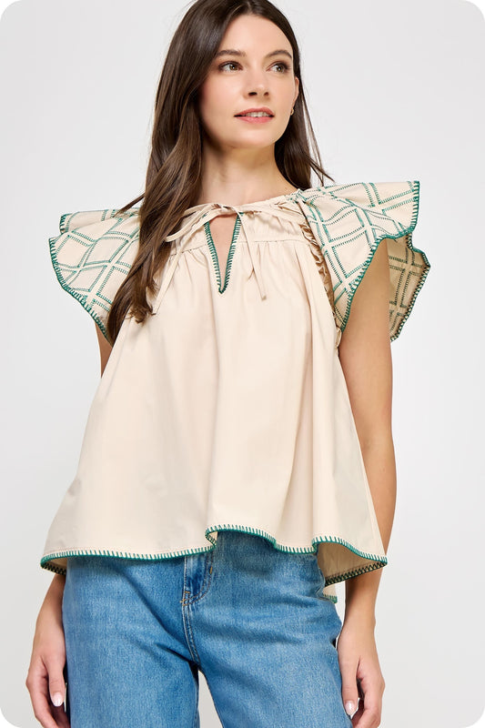 Maddy Flutter Blouse