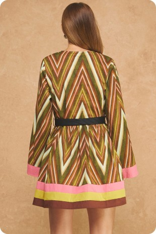 Chevron Mini Dress