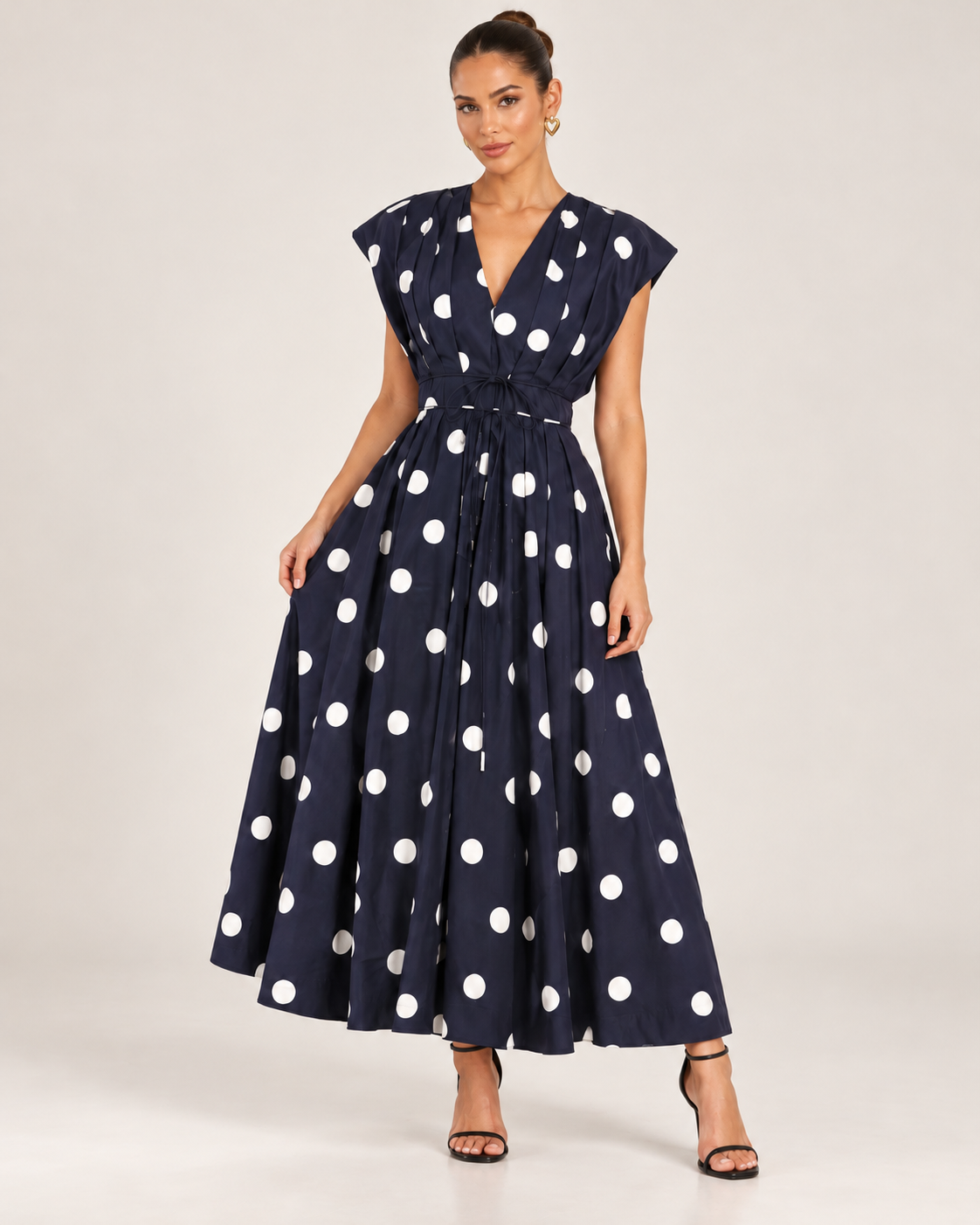 Rebecca Polka Dot Midi Dress