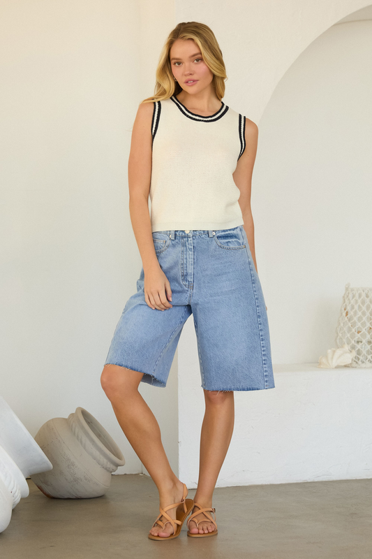 Skies Crochet Sweater Vest