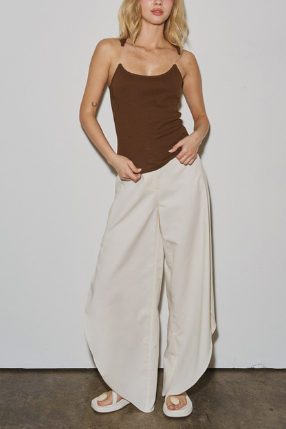 Beige Linen Pants