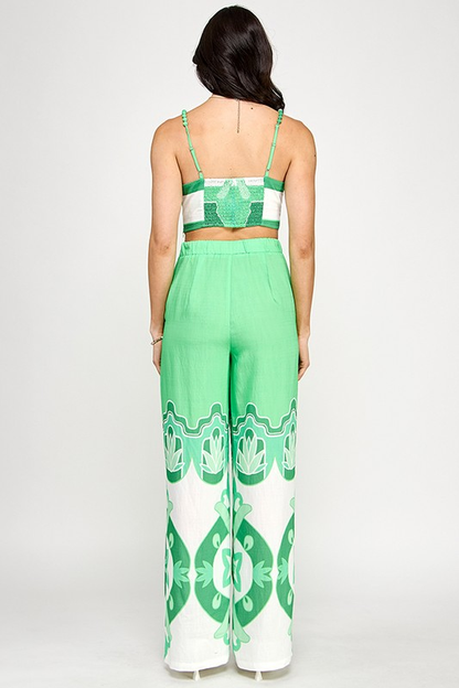 Boro Pant Set Green