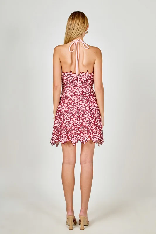 Ruby Lace Mini Dress