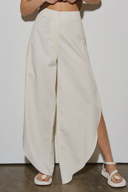 Beige Linen Pants