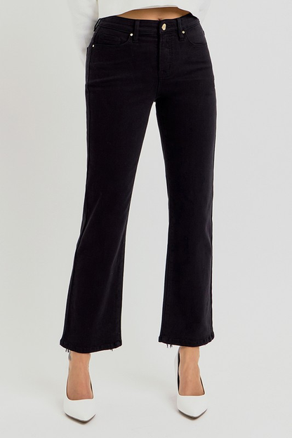 Wild Sculpt High-Rise Crop Straight Jeans