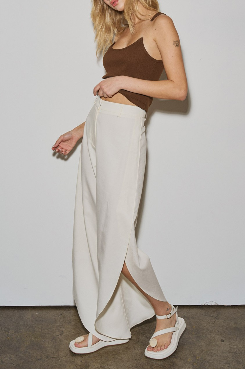 Beige Linen Pants