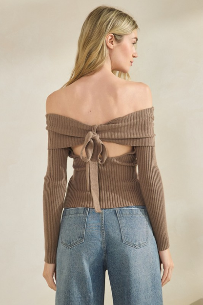 Mango Off Shoulder Sweater