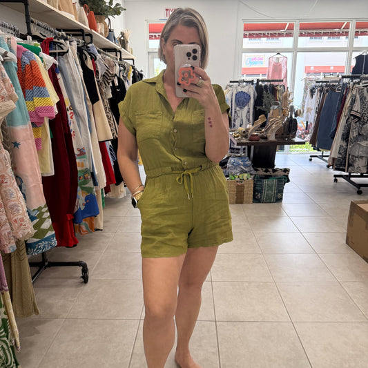 Acqua Linen Romper