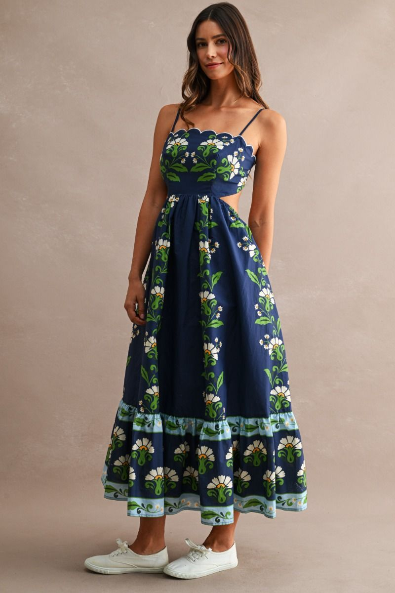 Daisy Floral Midi Dress