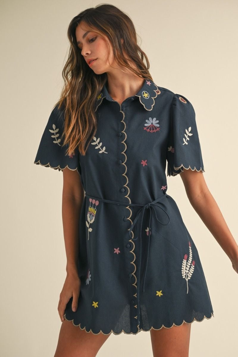 Nani  Button Down Shirt Dress